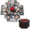 DXIA Kreative Überraschung Box, Explosions-Box, DIY Geschenk Scrapbook und Foto-Album, Jahrestag Geburtstags Valentine Hochzeit Personalisierte Geschenk für Frauen Freund, Schwarz, Geschenkbox