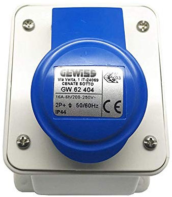Xtremeleisure 240v Mains Hook Up Wall Mounted Garage Waterproof Female Socket