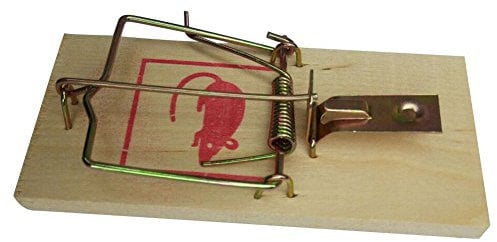 tooloflife 1/4x Wooden Mouse Trap Rat Traps Catching Traps Reusable Bait Pest Catcher for Control Indoors and Outdoors