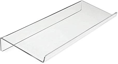 ZIYUMI Computer Keyboard Stand, Clear Acrylic Tilted Computer Keyboard Holder for Desk Home School Simple Ergonomic Input Keyboard Stand Desktop Keyboard Riser