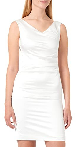 Vera Mont Damen Etuikleid mit Raffung Rohweiß,44