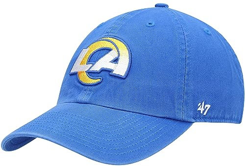 '47 Men's Royal Los Angeles Rams Clean Up Primary LA Adjustable Hat