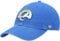 '47 NFL Los Angeles Rams Clean Up Unisex-Baseballkappe, Verstellbarer Riemenverschluss, Einheitsgröße, Team Logo, Farbe Montego