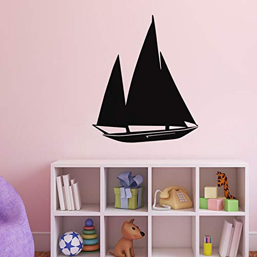 Zdklfm69 Wandtattoos Wandaufkleber Yacht Outline Home Dekorative Vinyl Home Removable Art Wallpaper Decor Wohnzimmer Schlafzimmer 49x59cm