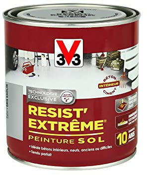 V33 Peinture sols garage - Résist'extrême® - Gris Kaolin 0,5L