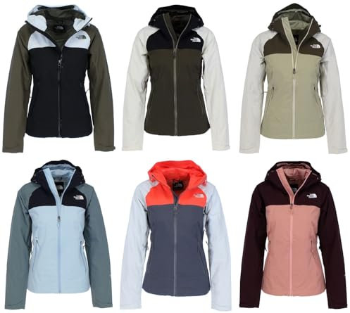 THE NORTH FACE NF00CMJ059Q W STRATOS JACKET - EU Jacket Damen Vanadis Grey-Black-Asphalt Grey Größe L