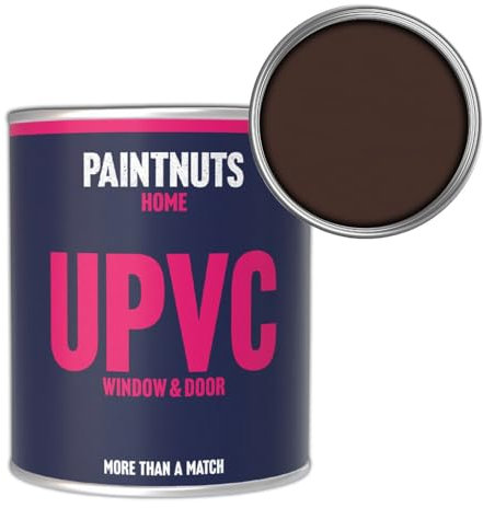 PaintNuts UPVC Window & Door Paint - RAL-8017 - CHOCOLATE BROWN Satin 250ml Tin