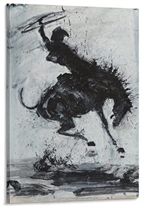 Richard Hambleton Is A Canadian Artist《Rodeo》Art Graffiti Poster Kunstwerke Bild Druck Poster Wandkunst Gemälde Leinwand Dekor Home Poster 60 x 90 cm
