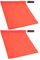 KIMISS Linienrichter-Flagge, Wettbewerb, Linienrichter-Flagge, Edelstahl, Stoffschwamm, 2 Stück, Schiedsrichter-Offizielle Flaggen, Edelstahl-Stange, Sport, Wettbewerb, (Rot)