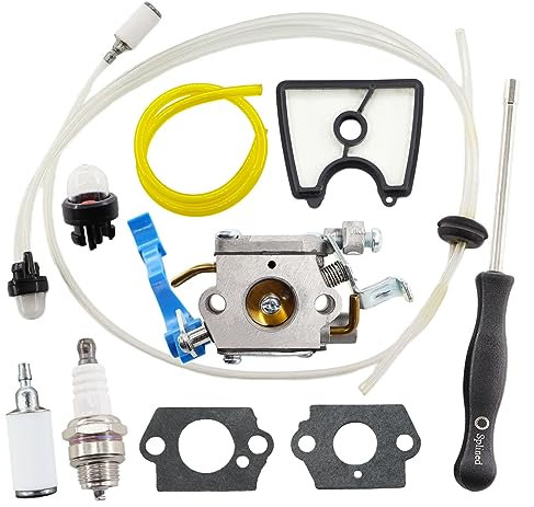 MCHNIC Vergaser Kit für Husqvarna 125B 125BX 125BVX Laubbläser Jonsered Blower B2126 BV2126 Ersatzt 590 46 01-02, 545 08 18-11 und Zama C1Q-W37