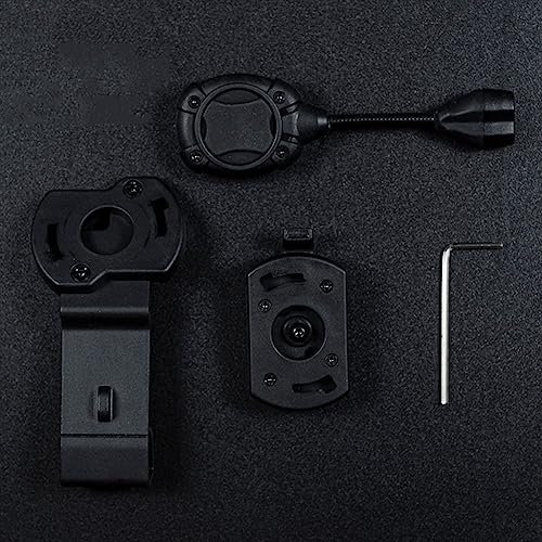 TS TAC-SKY Tactical Modular Person Lighting System Airsoft Helmet Flashlight Side Mounting Ultrabright LED Signal Scout Hunting Outdoor (Color : 10BK)