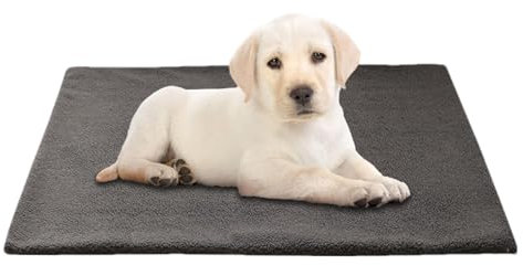 Selbstheizende Decke Katze, Heizdecke für Katzen und Hunde, Waschbare Welpen Thermodecke, Selbstwärmende Winter Wärme Hundematte, Thermodecke Hund rutschfest, Grau (XL（101 * 71cm）)