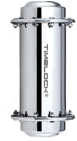 AeRko Capsule temporelle en Acier Inoxydable,Récipient imperméable Capsule en métal, Contenant verrouillé Durable, Stockage Cadeau Futur,envoyez-Le à Votre Futur Moi,Texte gravable.(Size:10 * 50cm)