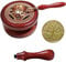 ARTGHJL Kit de Cera Para Horno de Fusión, Calentador de Sellos de Cera, Herramienta de Sello de Cera, con 1 Sello Sellar y Cuchara Derretir, Sellos de Lacre Horno, para Bodas, Sobres, Manualidades