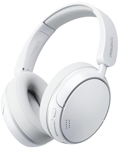 TONEMAC H0 Over-Ear Kopfhörer Bluetooth 5.3, HiFi Stereo,70 Std,Eingebautes Mikrofon, Faltbares für Handys/iPad/Laptops/PC