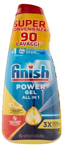 Finish Power Gel Lemon 3 x 30 lavaggi liquido lavastoviglie 3 x 600 ml