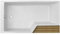 Jacob Delafon Baignoire Bain Douche antidérapante Neo, Blanc Mat 160 x 90, Gauche