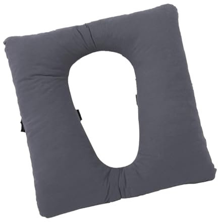 Folpus Coussin de chevet pour chaise percée, coussin de siège de toilette universel, épais, doux et confortable, toilettes de camping rembourrées pour, gris