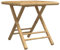 SDWEHO7 Gartentisch Wetterfest Klappbar Bambus Garten Terrasse Tisch Beistelltisch Balkontisch Klapptisch Kaffeetisch Teetisch, 45x45x45 cm