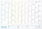 NOTIQUE XL Jahresplaner 2025 Wandkalender - A2 Kalender Wandplaner Jahreskalender Wand Planer 59x42cm (Multicolor)