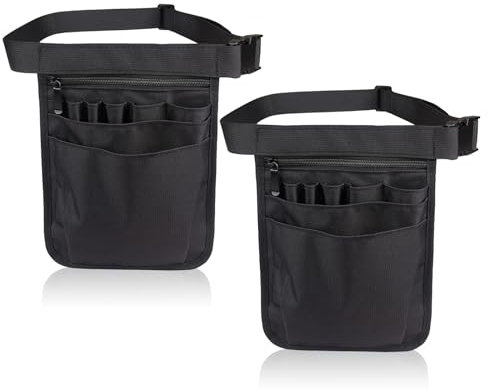 2 Stück Krankenschwester Tasche, Gürteltasche Arbeit Einzelhandel Zubehör Nurse Bag mit Verstellbarem Werkzeugtasche Kellnertasche Gürtel Aufbewahrungstasche Nurse für Damen Herren