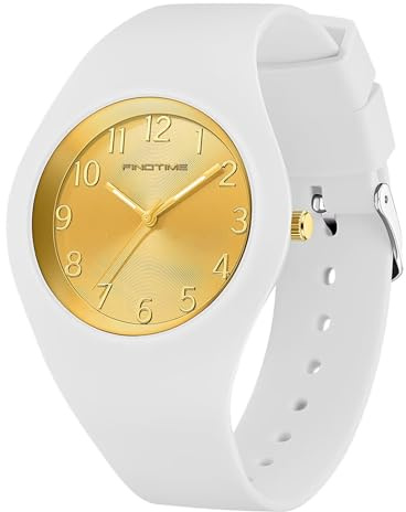 findtime Uhr Damen Armbanduhr Jelly Süßigkeiten Farbe Buntfarbig Frauen Uhren Analog Quarz Damenuhr mit Silikonarmband Wasserdicht Sportuhr für Mädchen Kinderuhr Junge Uhren Kids Watch