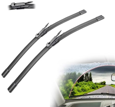 BMDBD Frontwischerblätter Für Ford Für C Max Grand Für C-Max 2010-2019 Windschutzscheibe Windschutzscheibe Fenster 28+26 2011 2012 2013 2014 2015 2016 2017 2018 Scheibenwischer