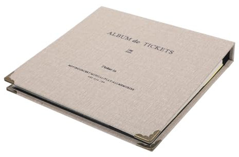CIMAXIC Sammelbuch Für Tickets Briefmarkenalbum Postkarten-aufbewahrungsalbum Ticketbuch Loseblattheft Karten-sammelheft Bruchsicherem Papier Transparentem Design