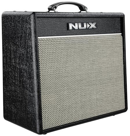 NU-X Mighty 40 mkII - Amplificador de Guitarra con Efectos | Amplificador de Modelado portátil de 40 W, Bluetooth, Interfaz USB y máquina de Tambor para Guitarras eléctricas, práctica y grabación