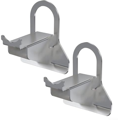Soportes de manguera de piscina para piscinas Intex, acero inoxidable resistente para manguera de diámetro 26 38 mm, fácil de almacenar (2 piezas)