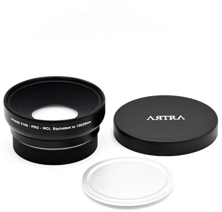 ARTRA LAB X100Pro WCL+ Marco 25mm Wide Conversion Lens Compatible with Fuji X100 Black