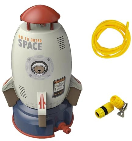 Raketen-Sprinkler Für Kinder Fliegendes Raketen-Spaßspiel mit Schlauch