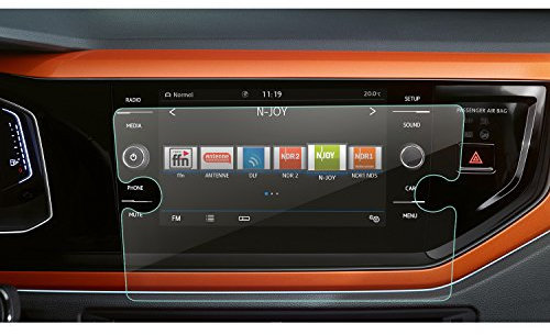 LFOTPP Neuen Polo AW1 MK6 8 Zoll Navigation Schutzfolie - 9H Kratzfest Anti-Fingerprint Panzerglas Displayschutzfolie GPS Navi Folie