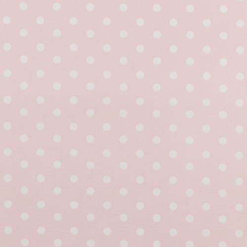 babrause® Baumwollstoff Punkte Rosa Webware Meterware Popeline OEKOTEX 150cm breit - Ab 0,5 Meter