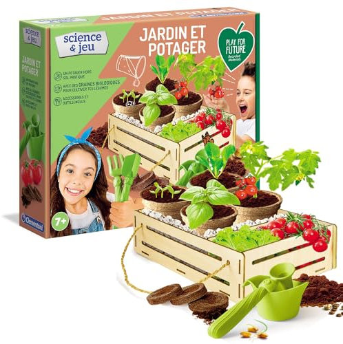 Clementoni - 52518 - Science et Jeu - Jardin et Potager - Play for Future - Jeu Scientifique - Jeu botanique Enfant - Version française, fabriqué en Italie, 7 Ans et Plus