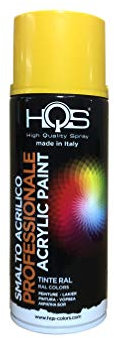 HQS Bombe de peinture jaune or ral 1004 Haute qualité - 400ml