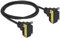 Delock Câble DVI 18+1 mâle coudé vers 18+1 mâle coudé 1 m
