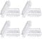 Carpet Protectors Spiked Caster Cups Clear Transparent Plastic Caster Cups Comfortable Touch Spiked Furniture Cup for Sofas, Tables, Chairs Other Furniture(8 Pieces)