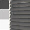Faux Wood Venetian Blind [Dark Grey, 120cm Width x 120cm Drop, String]