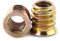Tyenaza Inserto Filettato, 20 Pezzi M8*15mm Inserti Filettati per Legno in Acciaio al Carbonio con Esagono Incassato Dadi per Mobili in Legno