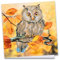Ideen mit Herz Diamond-Painting-Grußkarte | Strass-Edition | 16 x 16 cm | 370 g/m² | inkl. Steine, Umschlag & Werkzeug (Eule 01)