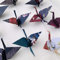 Origami-Papierkraniche, groß, 14,2 cm, faltbar, Origami-Kraniche, handgefertigt, DIY-Vogelgirlanden für Hochzeit, Party, Geburtstag, Babyparty, Vogelschlangen, Dekorationen, 72 Stück
