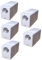 Aerzetix - C52710 - Set di 5 scatole/spine/connettori/accoppiatori RJ11 6P4C femmina a femmina - prolunga per cavo telefonico