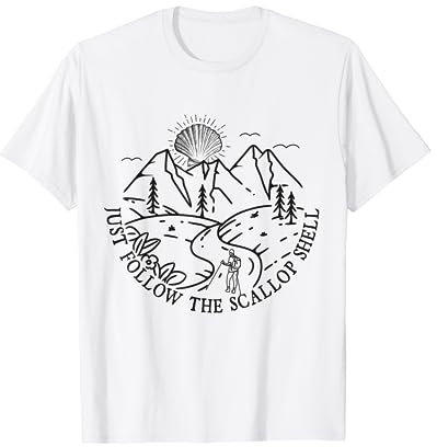 Suivez le chemin des coquilles de Saint-Jacques Camino de Santiago T-Shirt