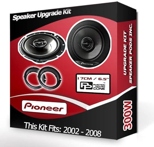 Fiesta Speaker upgrade Front Door Pioneer car speakers 6.5 17cm 300W