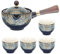 1 Set Chinese Tea Pot Blue and White Porcelain Teapot 360 Tea Rotation Maker Gongfu Tea Ceramic Teaware Tea Kettle Japanese 360 Tea Maker Tea Pet China Vintage Ceramics To Rotate