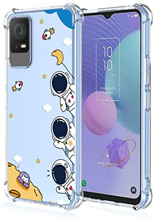 PEIYE Cover per TCL 405 / TCL 406, Silicone TPU Custodia Trasparente con Disegni -A011