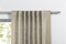 metablo Schlaufenvorhang Blickdicht einfarbig 1er Set Vorhang Leinen Gardine Schal aus 100% Polyester inklusive Stangendurchzug und Kräuselband Beige 135x300 cm