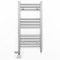 Myhomeware 400mm Wide Chrome Dual Fuel Electric Radiator Bathroom Towel Rail Radiator With Thermostatic and Standard Electric Element UK (400 x 700 mm (h), MOA Thermostatic Electric Element)