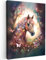 MuchoWow© Leinwände 50x70 cm Wall Decoration Bilder Kinderzimmer Mädchen Pictures Canvas Painting Wanddekoration Jugendzimmer Deko Mädchenzimmer Pferde - Natur - Blumen - Schmetterling